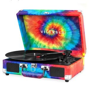 New Victrola Vintage 3-Speed Bluetooth Portable Suitcase Record Player